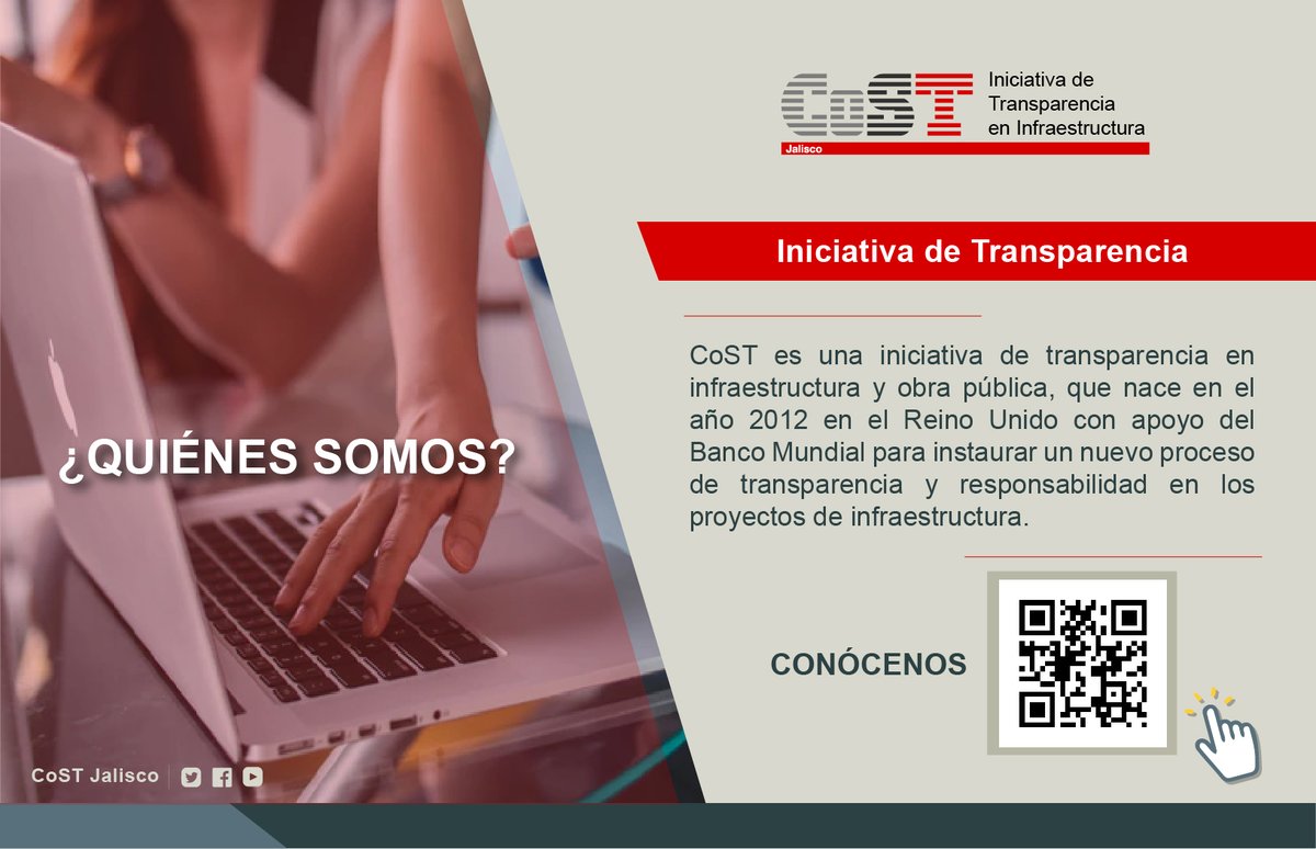 🤷🏻‍♀️ ¿Qué es #CoST? 🤷🏽‍♂️ ¡Conoce más de esta iniciativa! Somos los encargados de promover la 🔎 transparencia y 📝 rendición de cuentas en la infraestructura y obra pública. Consulta en: costjalisco.org.mx