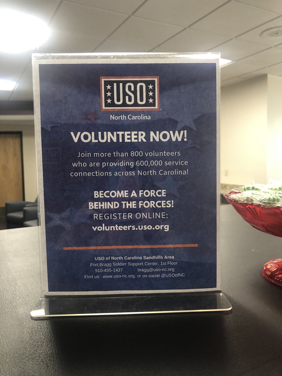 flyFAYairport's tweet photo. Welcome back @USOofNC !! We’re happy to announce the Airport USO is reopen to service active duty, veterans and their families. Located in the b concourse, they will be open 6am to noon each day. #USO #thankyouforyourservice #flylocal #flyFAY https://t.co/m2yI4Csdpm