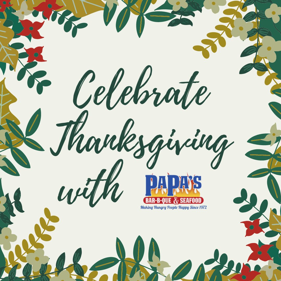 Dine-in on Thanksgiving Eve from 11:00 am till 2:30 pm. On Thanksgiving Day, we will be closed. Order pints, pounds, and pan fulls of our delicious holiday food today. Call us at (912) 897-0236 or visit our website below to place your order!