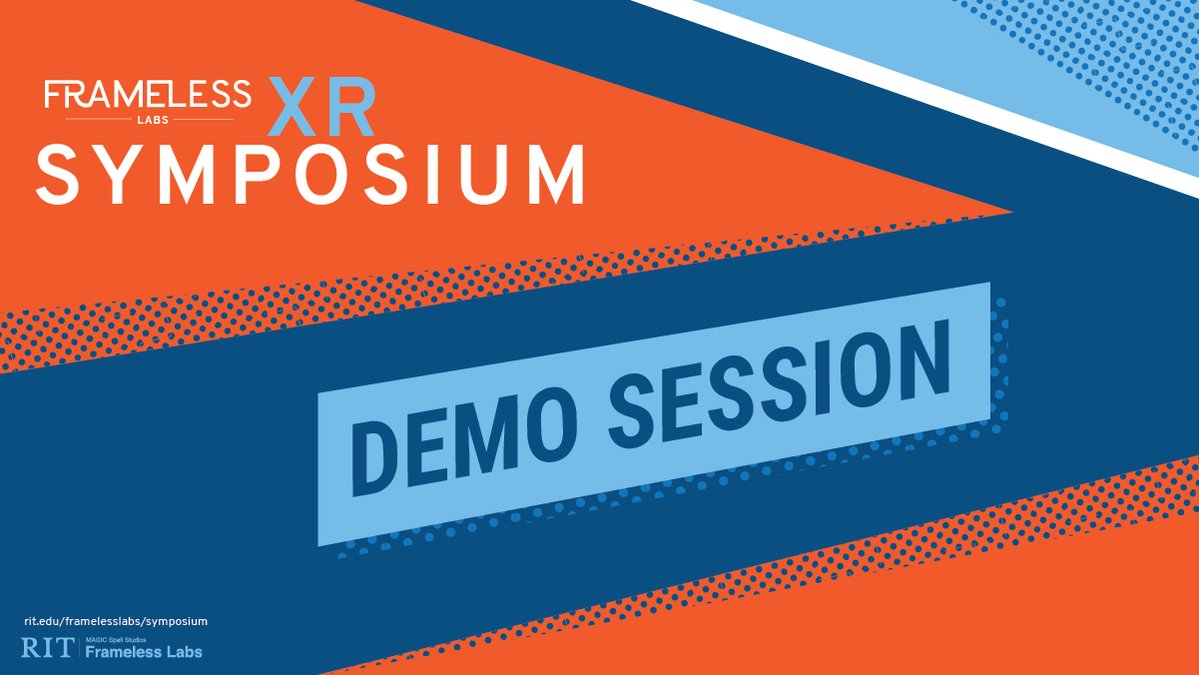 framelesslabs's tweet photo. The reception and demo sessions begin now (4:30 - 6:30pm EST) in person @RITMAGIC, RIAL, and @StudioX_RCL. Check out a range of #XR experiences, including VR dance performances, AR musical experiences, emerging hardware, and much more! 

Trailers > https://t.co/r66kRtoBbi https://t.co/wH0a1dIn3s