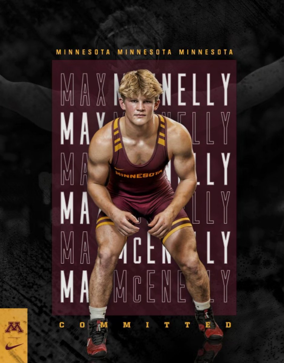 MaxMcenelly's tweet image. I am extremely excited to announce that I have committed to the University of Minnesota to continue my academic and athletic career!!! Huge thank you to the Minnesota coaches for giving me the opportunity to pursue my dreams of becoming a Division 1 Athlete〽️〽️〽️