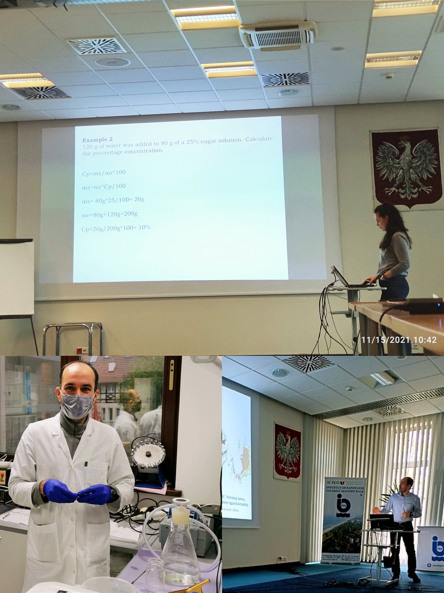 saghravani's tweet photo. IEDS course... This time IOPAN, Sopot.
It was my pleasure to have course (Geochemical Study of Seas and Oceans) with respectful lecturers from Department of Marine Chemistry and Biochemistry in IOPAN, November 15-18, 2021. https://t.co/rJNmvZiaOi
