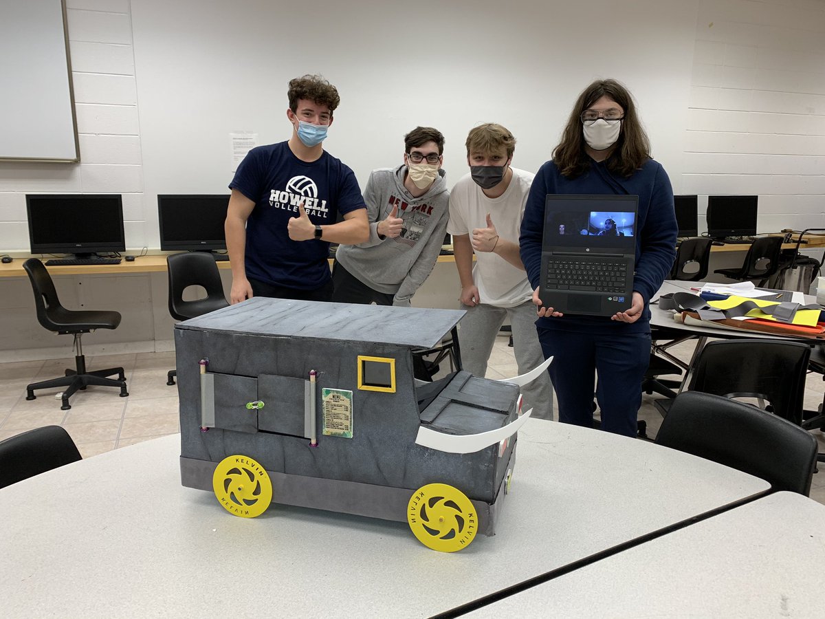 SherryRoses's tweet photo. @BravermanHHS congratulations to our Junior Senior Design Challenge team for placing 2nd in the statewide STEM &amp; engineering competition! #weareHowell #JrSr21 #theRegional #HHSSTEM #HHSCTE https://t.co/qj0YDieJ5N