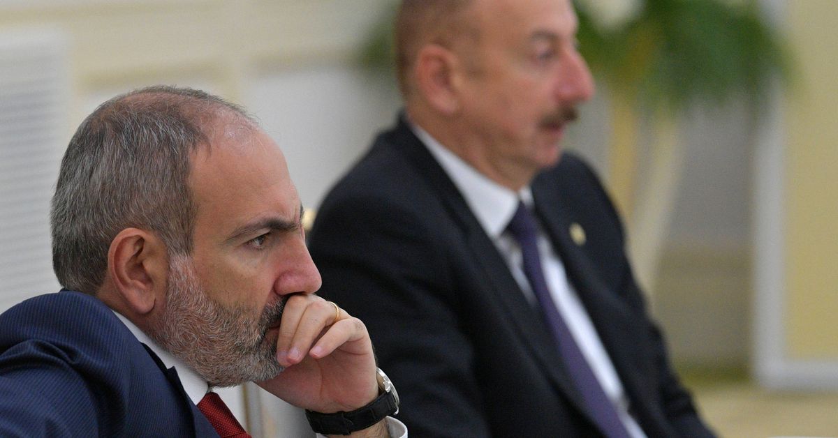 Reuters's tweet photo. Armenia and Azerbaijan agree to talks in Brussels to overcome tensions, EU says https://t.co/ZskYRXPIAF https://t.co/mzFULGPd0A