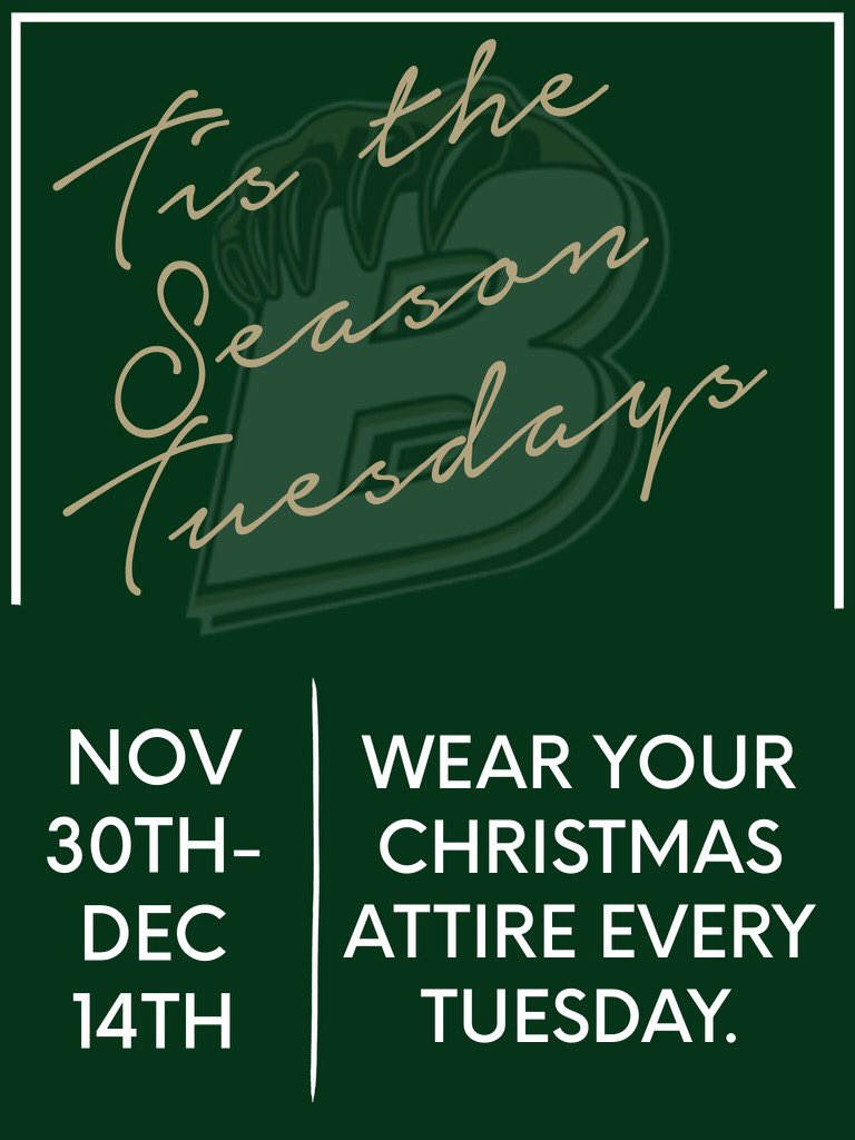 We hope everyone has a great Thanksgiving break! We are thankful for everyone <a href="/BradleyCentral/">Bradley Central H.S.</a>. Have a safe break and get ready for ‘Tis the Season Tuesday!