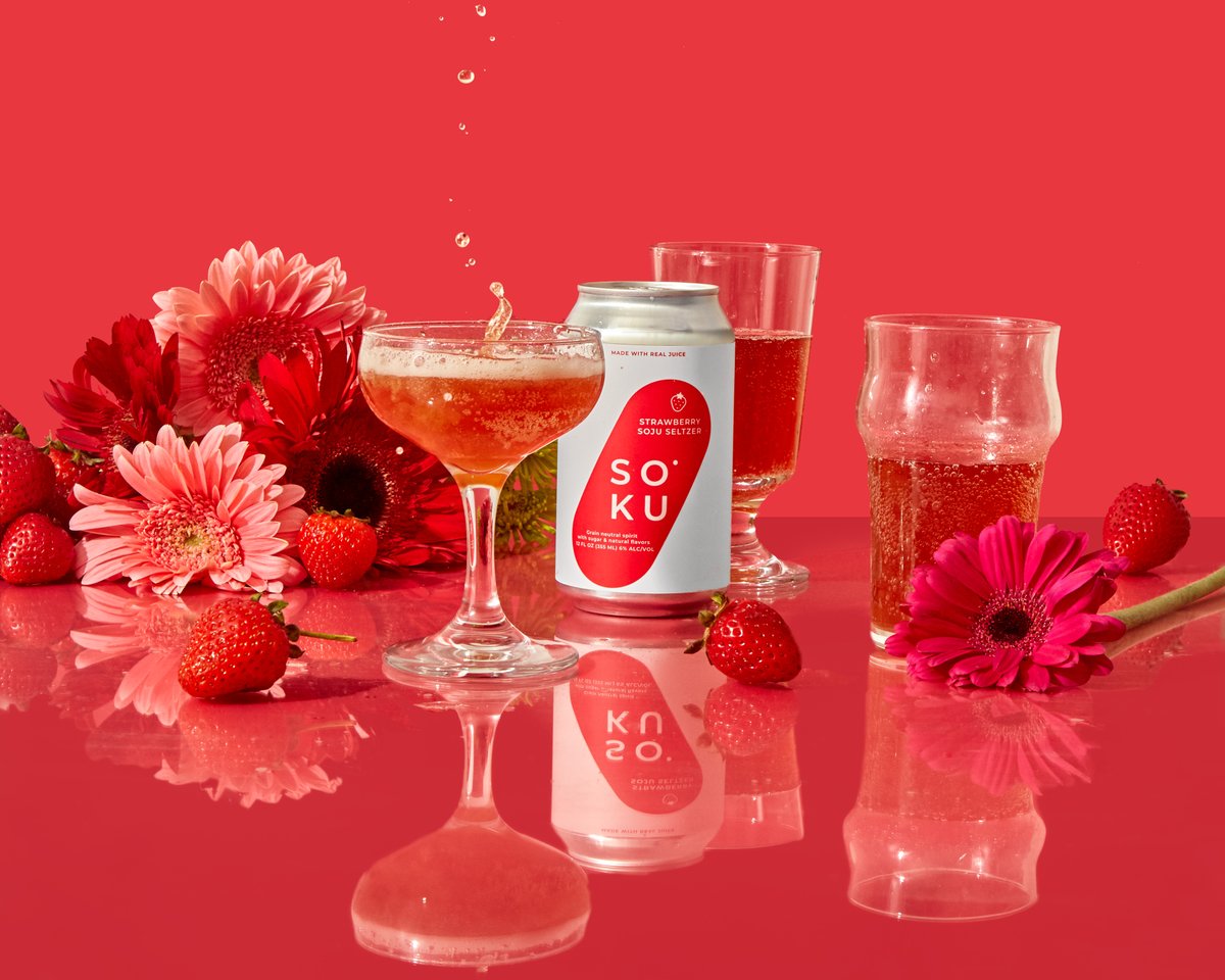 DrinkSool's tweet photo. SOKU back in stock at last with our freshest, tastiest batch yet. Check out America's first Soju Sparkling cocktail at https://t.co/spupftxFDJ 😎 Soju, real fruit juice, sparkling water, and 6% ABV...need we say more? https://t.co/L3h8WmA4kG