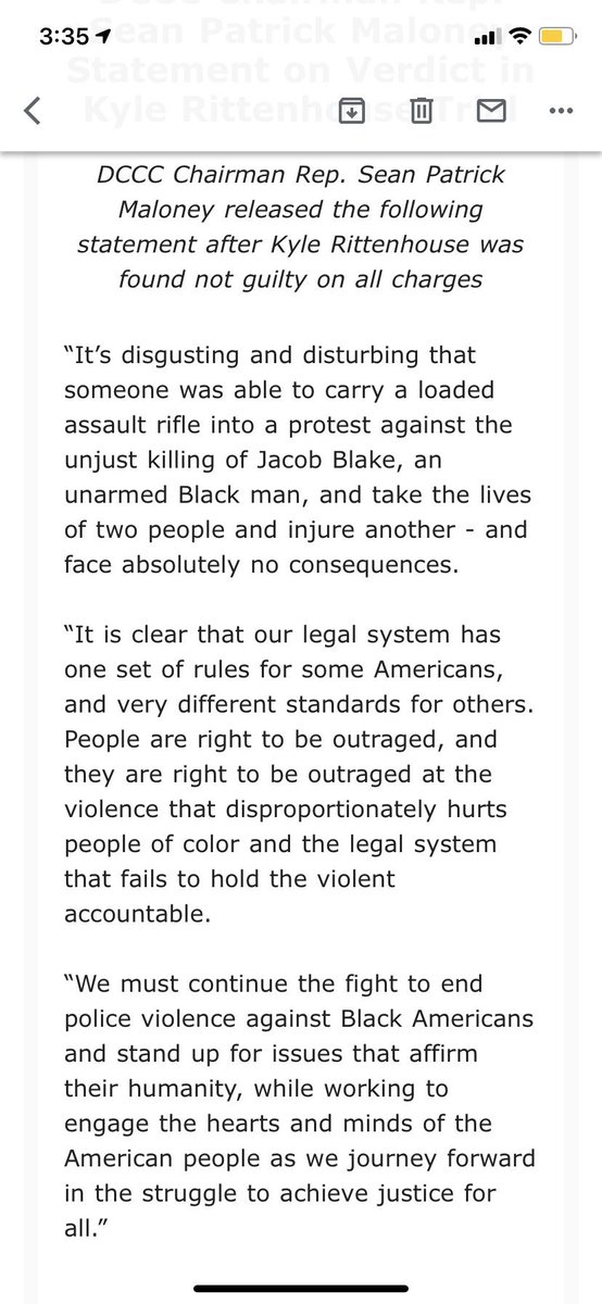 ClayTravis's tweet photo. The DCCC put out a statement condemning Kyle Rittenhouse. In it they said Jacob Blake, who is alive and was armed when he was shot by police, was dead and unarmed. Will @twitter be fact checking lies like these? Of course not. But don’t you dare question masks! https://t.co/HI6lbMVJ5y