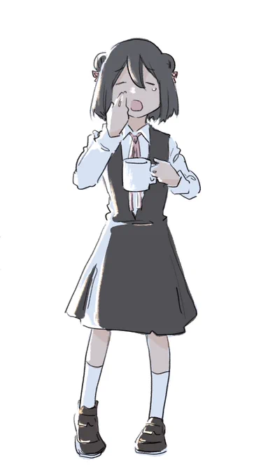 最近朝方な黒江ちゃん 