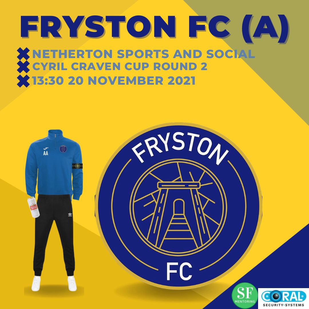 The First team are in cup action this weekend, details below!👇

📆 Saturday 20th November 
🆚 Netherton Sports and Social
🏟 Netherton Sports and Social club, WF4 4HQ
⏰ 1:30pm kick off

If you have nothing on come along and support the boys!

#UTF🔵🟡🐸🐸