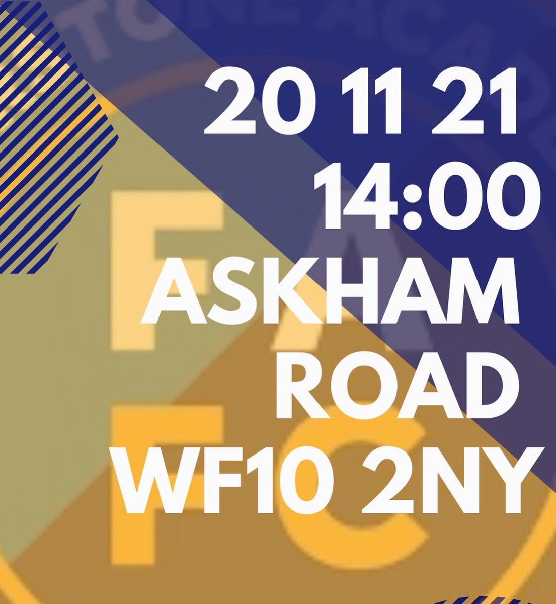 The Reserves are in league action this weekend, details below!👇

📆 Saturday 20th November 
🆚 Featherstone Academical
🏟 Askham Road, Castleford, WF10 2NY
⏰ 2pm kick off 

If you have nothing on come along and support the boys!

#UTF🔵🟡🐸🐸