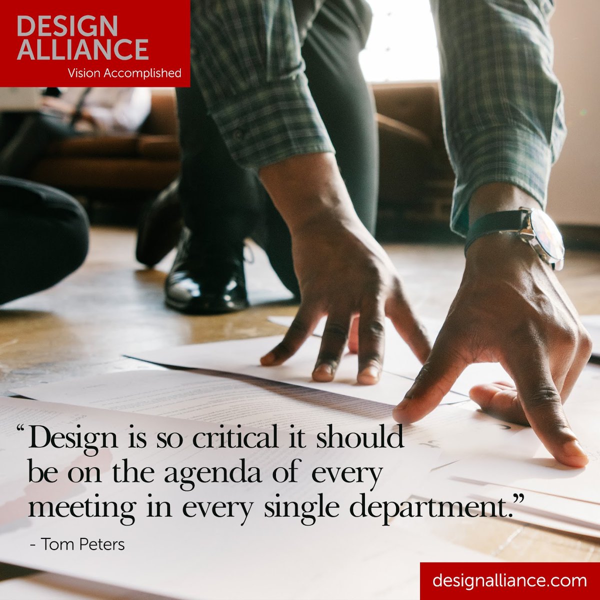 DesignAlliance_'s tweet photo. “Design is so critical it should be on the agenda of every meeting in every single department.” — Tom Peters

#brand #strategy #business #authenticity #storytelling #innovation #leadership #entrepreneurs #mobile #startups https://t.co/dP9lPi62Rd