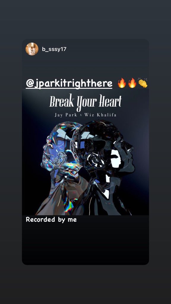 jayparkbra's tweet photo. Jay Park atualizou seus stories com as seguintes publicações referentes a seu novo lançamento, Break your Heart, com Wiz Khalifa. 

#박재범 
#JayPark https://t.co/Y9uNOlwIb7