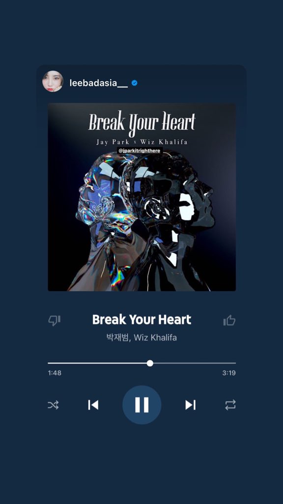 jayparkbra's tweet photo. Jay Park atualizou seus stories com as seguintes publicações referentes a seu novo lançamento, Break your Heart, com Wiz Khalifa. 

#박재범 
#JayPark https://t.co/Y9uNOlwIb7