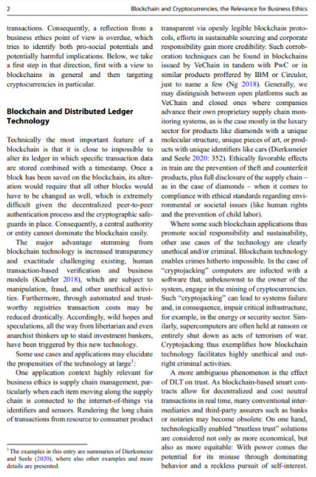 eisenreich's tweet photo. VeChain x Business Ethics
VeChain was mentioned in a recent article titled 'Blockchain and Cryptocurrencies, the Relevance for Business Ethics.' 🔖
Full Pdf 👇
https://t.co/u9e6koVUP5
#VeChain $VET #VeFam #Blockchain #Technology #TrustMachine https://t.co/eoHuElMZJA