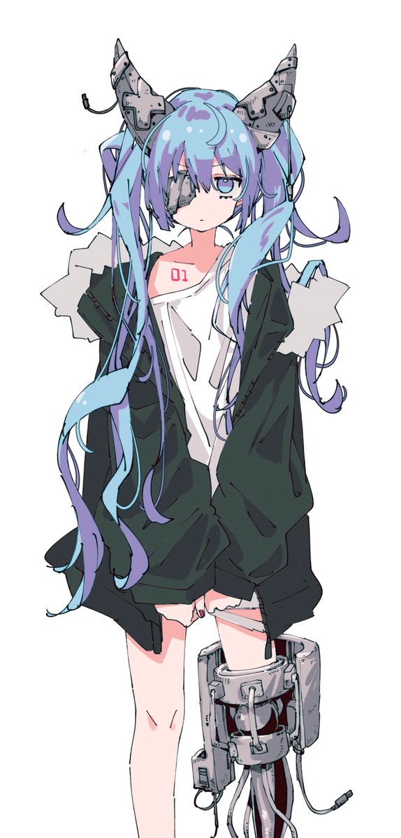 hatsune miku 1girl solo long hair twintails white background blue hair blue eyes  illustration images