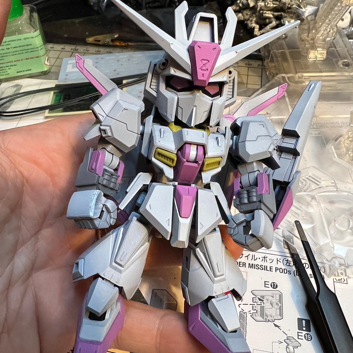 OkinaOka's tweet photo. SD Zeta III… all airbrush work complete!!
#SDCS #superdeformed #zeta #zetagundam #gundam #gunpla #mobilesuit #mobilesuitgundam #mobilesuitgundamzeta #bandai #zeta2point0 #gunplabuilder #gunplabuilders #gunplaclubuk #kamillebidan #uc #universalcentury #aeug #argama #uc086 https://t.co/TDcva3RTMn