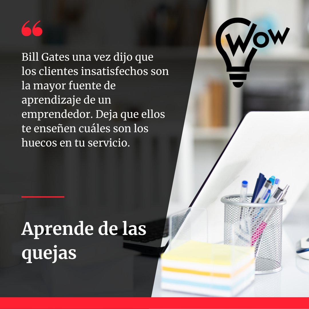 ¡Los reclamos o quejas siempre son una oportunidad de mejora!