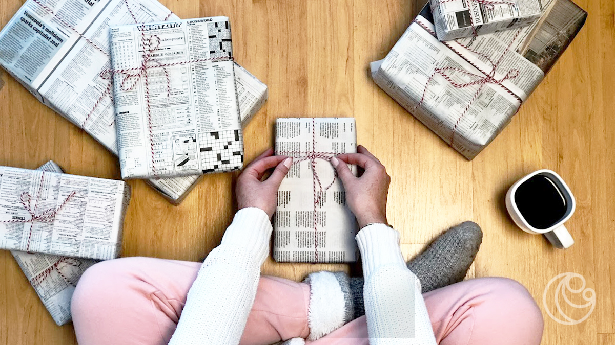 With Christmas right around the corner, it’s easy to forget about how wasteful the holidays can be. Try wrapping gifts in recycled paper or newspaper this year. Not only will it save a few trees, but it looks truly lovely. #recycle #christmas #wastenot