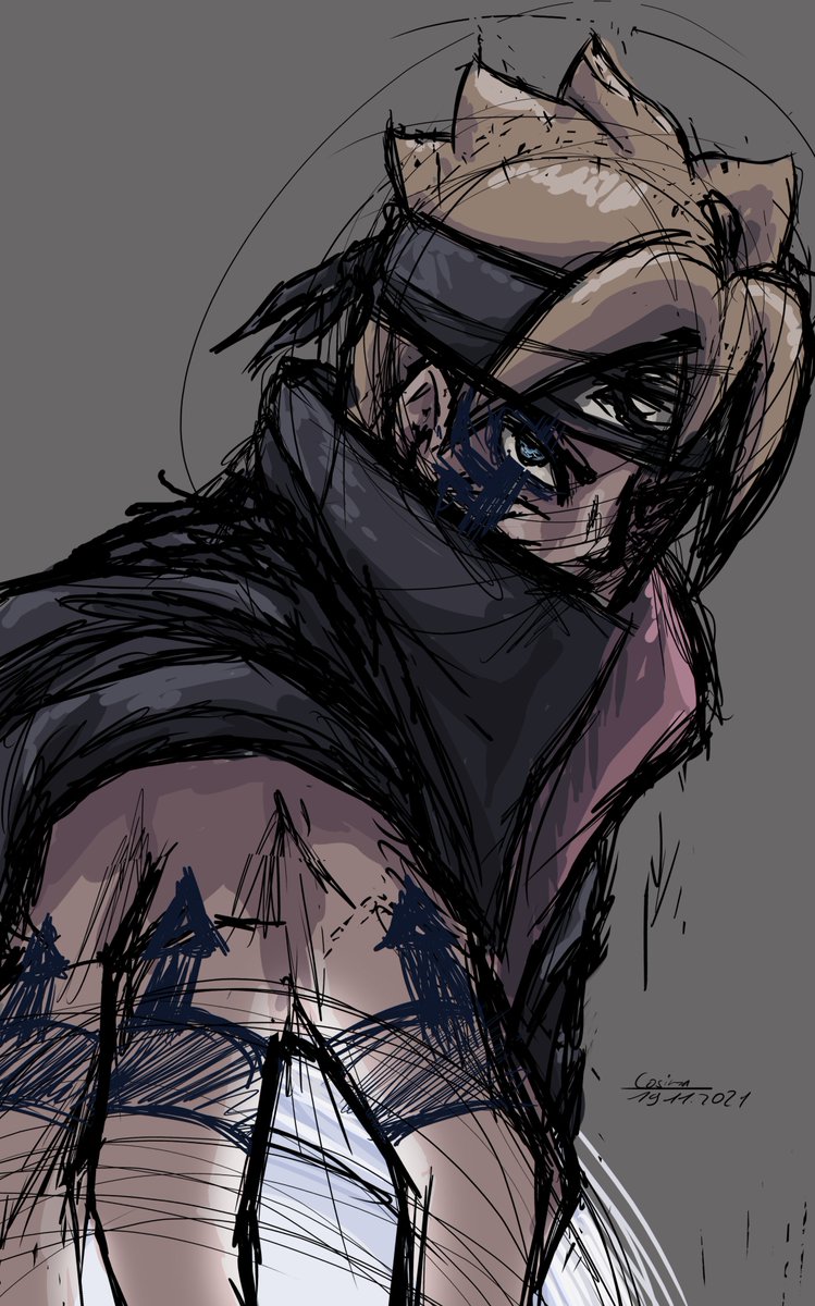 endarlike's tweet photo. #Boruto #borutochapter64  sketch - playing with colors https://t.co/BJNqq80HL4