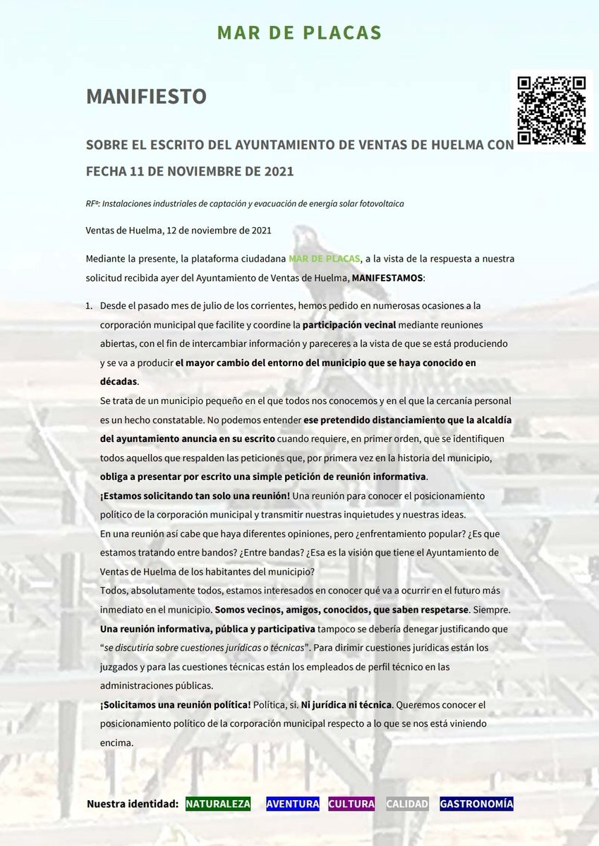 MardePlacas's tweet photo. El Ayuntamiento de Ventas de Huelma se niega a convocar una reunión informativa a pesar de presentar 250 solicitudes por registro.
Nos preocupa el futuro de nuestro entorno, que ya es presente..#Renovablessiperonoasi https://t.co/kIzVhCCVy9