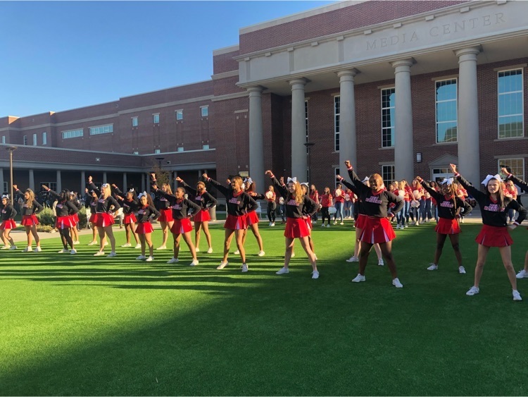 TLRedRaiders's tweet photo. It was a beautiful afternoon to send off our football team as they head to Arlington tomorrow to play Cedar Hill! Go Red Raiders!!! https://t.co/5Jt3v3mX5Z