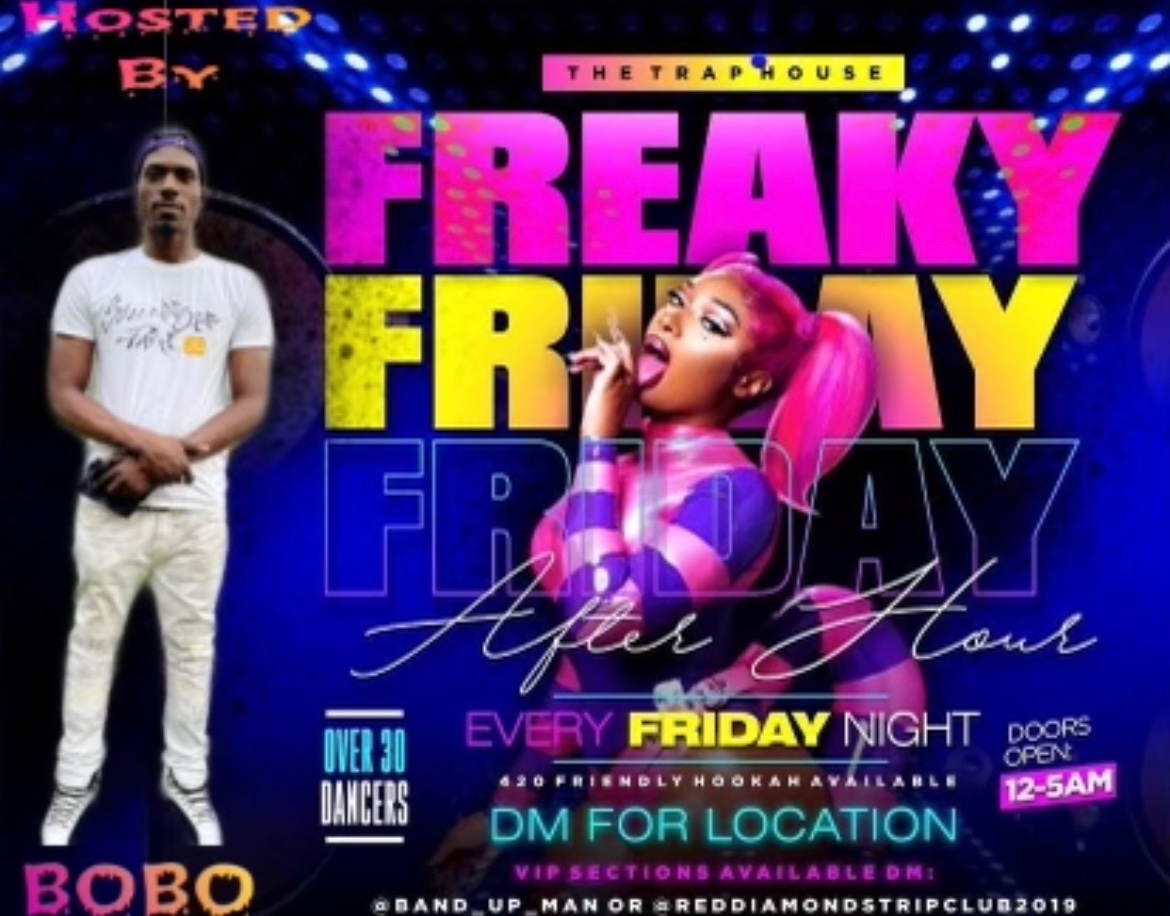BoLayEmDown's tweet image. TONIGHT AFTER HOURS 🎥🎥
🗣🗣🗣 FREAKY FRIDAY‼️‼️ 💥
POWER BY:
@Wildlyfeent_ @reddiamondstripclub2019 
 @undercovergirlz2k @band_up_man