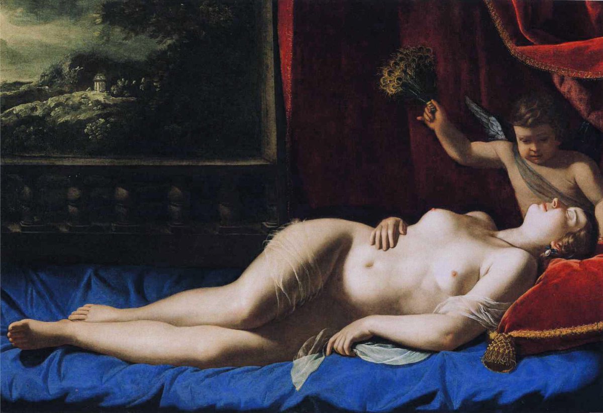 historiayarte_'s tweet photo. “Venus dormida” es una pintura barroca de la artista italiana Artemisia Gentileschi realizada en alrededor de 1625-1630. https://t.co/8Dp24hVE1i