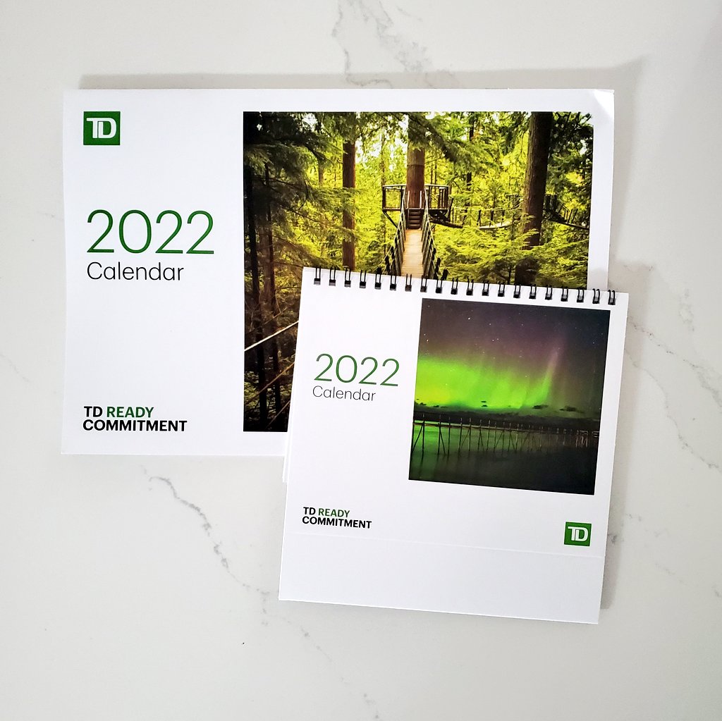 mchln86's tweet photo. Got my #2022 calendars from @TD_Canada lots of pretty #Canadian landscapes🌲 https://t.co/iwSyArraff