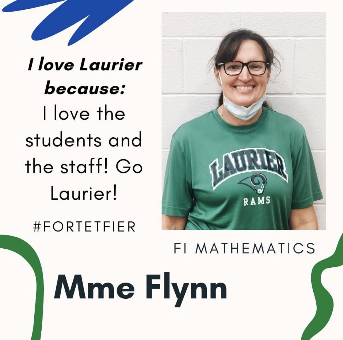 FrenchLaurier's tweet photo. ✨Attention béliers ! Voici vos professeurs d'immersion française cette année! ✨

Mme Afshar, Mme Flynn et Mme Girard will be teaching our mathematics courses this year.
Say 👋 to them if you see them in the hall!

#bleuetvert
#fortetfier https://t.co/O3jDxvm8Eq
