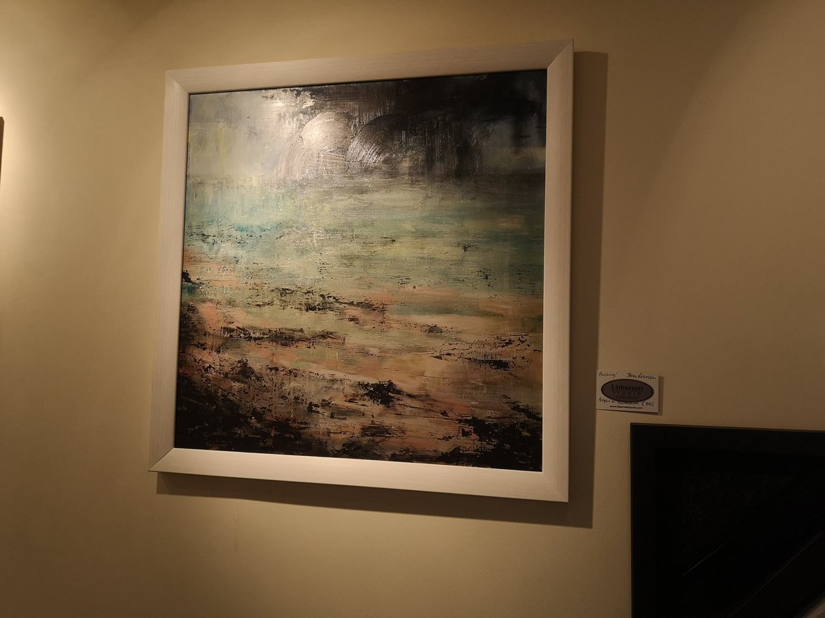 JenRobinsonArt's tweet photo. Studio Open Day tomorrow! Also the gallery next door, where my main original paintings display is. It has a lovely after-dark glow, these aluminium panels really come to life with some lighting. 11.30-4pm Sat 20th Nov, hope to see you there! #StudioOpenDay #ArtistStudio #buns https://t.co/SjVuz3jv3Y