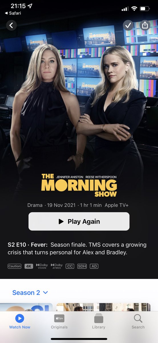 Omg I love this series on appletv brilliant 👏👏 fantastic acting - I’m hooked