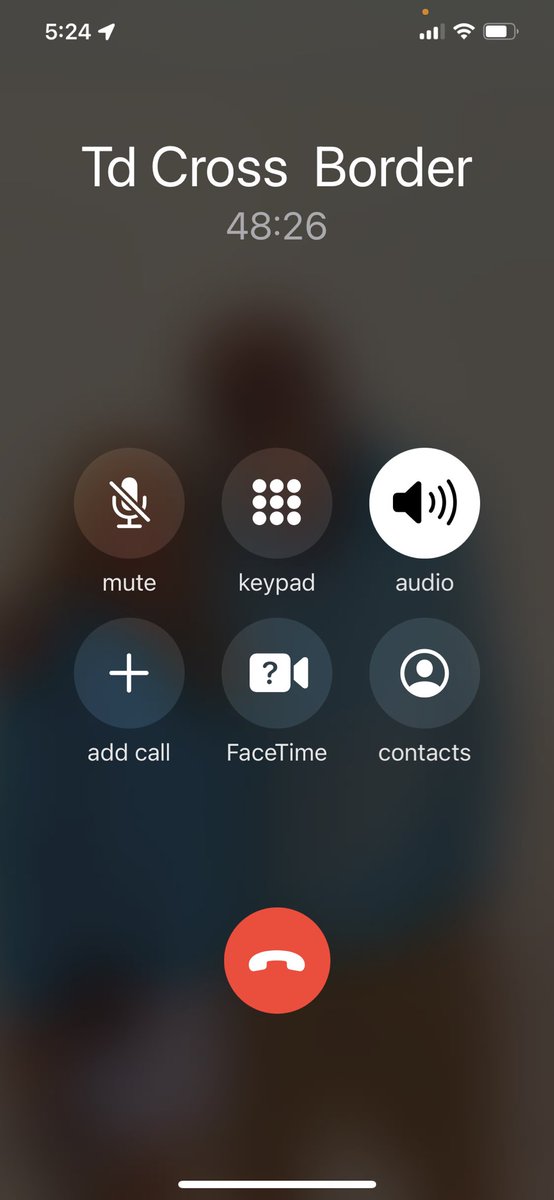 theresabaird's tweet photo. TD bank. This sucks today. This is so far and I am still on hold.  #baddaytdbank https://t.co/q5fd81uOcN