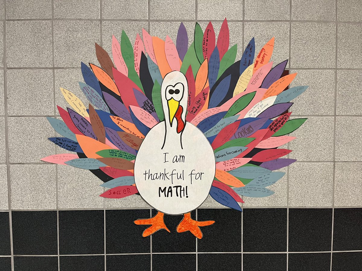 Mrs_Dedman's tweet photo. Math Plus students are thankful for math and all the ways they use it outside of school. @OBMSbulldogs #OuidaBest #RCISDjoy https://t.co/dxPUZGcrH1