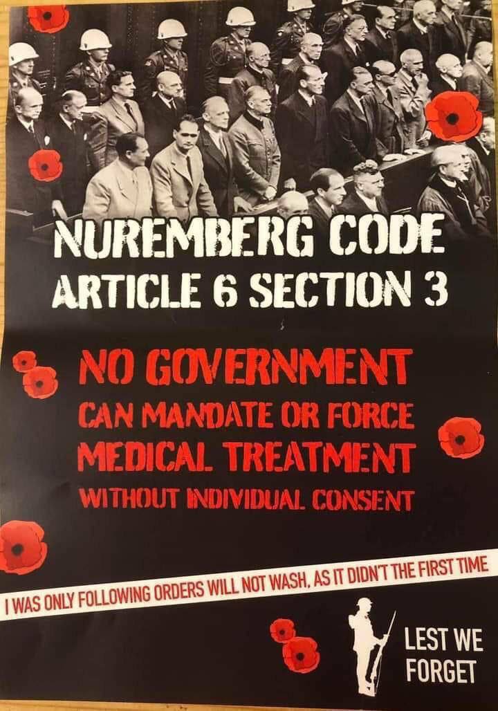 Bel_B30's tweet photo. They are bluffing. Share this far and wide.
#novaccinemandate
#NoVaccinePassports
#NoCoersion
#Nuremberg2 https://t.co/HRLdMWqFHu