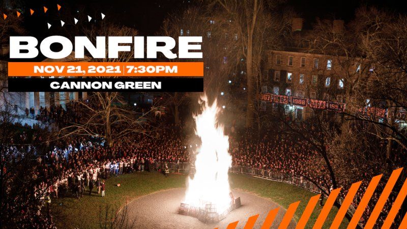 Princeton's tweet photo. We've got a bonfire this weekend, Tigers! 🔥
Join ODUS and the #PrincetonU community to celebrate @PrincetonFTBL wins over Harvard and Yale and to honor achievements of all of our @PUTIGERS student-athletes: https://t.co/0xACPEf6Rq https://t.co/xQVRa1lufg