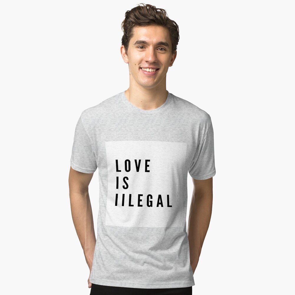 allinonestore25's tweet photo. “Love Is Illegal” #tshirt #loveisillegal #redbubble @redbubble 
Come shop!!! ⬇️⬇️⬇️⬇️
https://t.co/50ZrV67X7H https://t.co/wL7UERaTM8