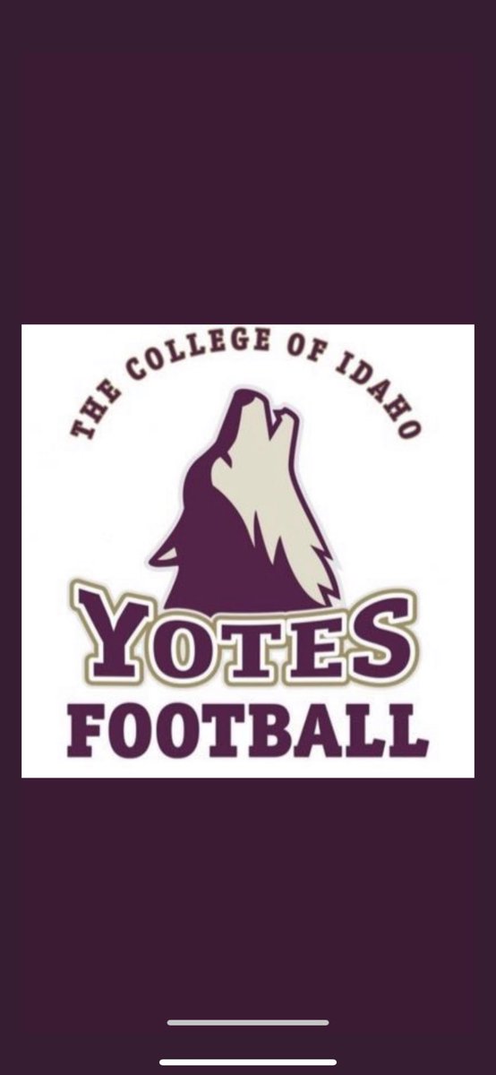 After a great phone call with <a href="/CoachANelson04/">Coach Austin Nelson</a> I’m blessed to receive my first offer to play at <a href="/collegeofidaho/">The College of Idaho</a> <a href="/YotesFootball/">College of Idaho Football</a> !