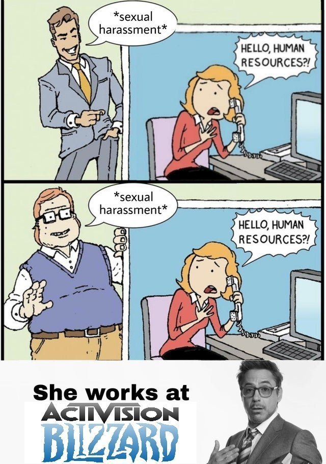 She works at Activision Blizzard