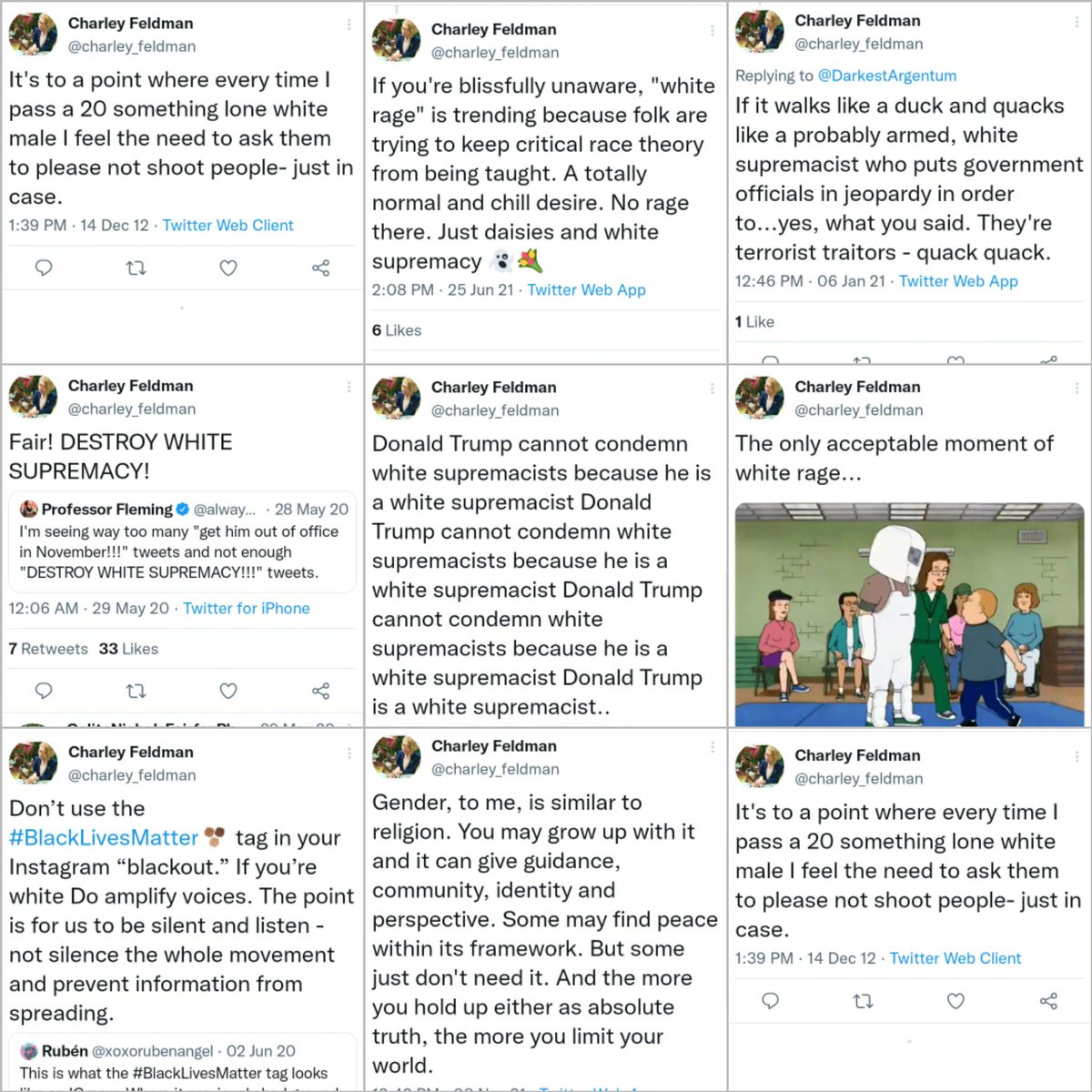 Dataracer117's tweet image. Lead writer and producer of the X-Men reboot on Disney+ is having a meltdown about Kyle Rittenhouse.

Calls him a "racist white supremacist," and thinks all 20 yearold white males are "potential mass shooters."