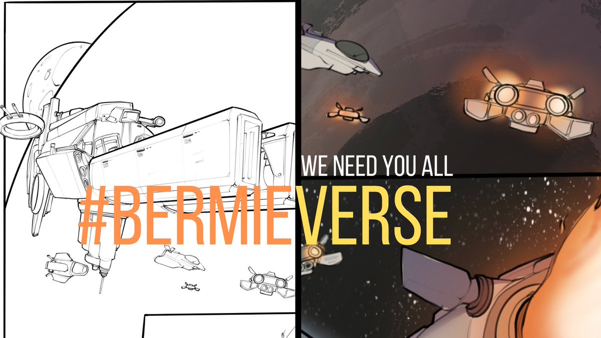 king_bermy's tweet photo. While colonizing new planets, humans have encountered a hostile non-technological insectoid species... 1/01/22
#BermieVerse #MissionSeven #BermudaComics https://t.co/6ZpGUe8Hxt