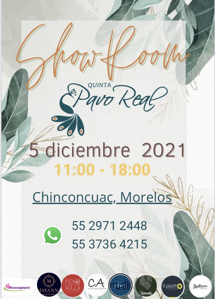 QuintaPavoReal's tweet photo. ¡Ven y conócenos!
Ahora somos mucho más que Bodas. https://t.co/PN2GOTylKr
