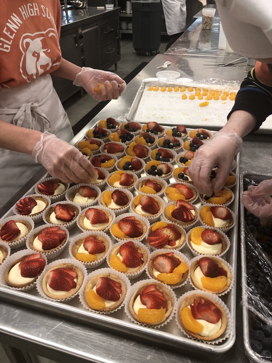 CulinartsGHS's tweet photo. Prep for Austin steam train banquet @TomGlennHS @LeanderISD_CTE https://t.co/G7upoZatdz