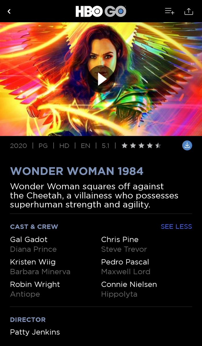 DCcomics_ID's tweet photo. #WonderWoman1984 udah ada di HBO GO! Mau nntn lg deh. Terakhir nntn ini bbrp bulan yg lalu di HBO Max &amp; menurut admin sih ini salah 1 film yg kerasa beda bgt antara nntn di bioskop sm di rumah. Jauh lebih nikmat di bioskop &amp; semakin mikir ttg film ini semakin kaya "hah?".

Wdyt? https://t.co/amDp5Q5bET