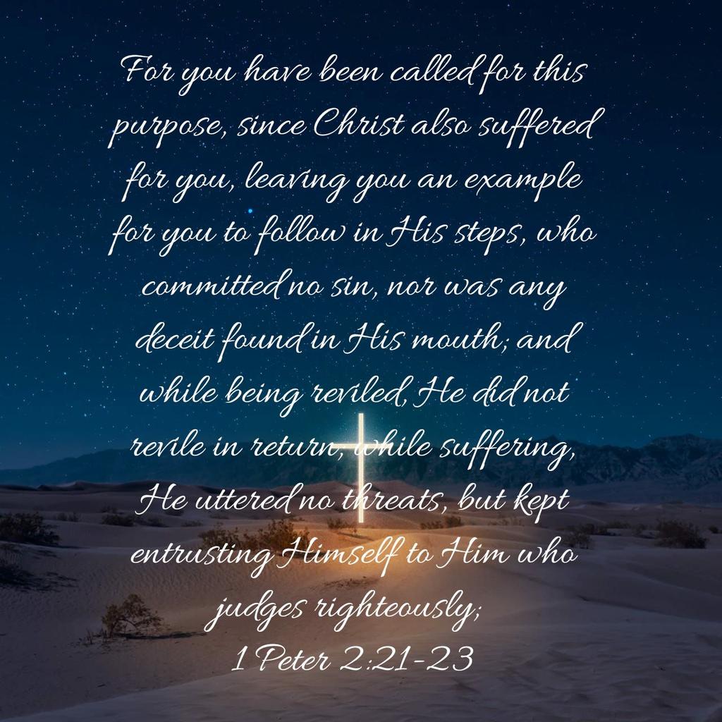 Revile not, threaten not, leaving the judging to the Righteous Judge.