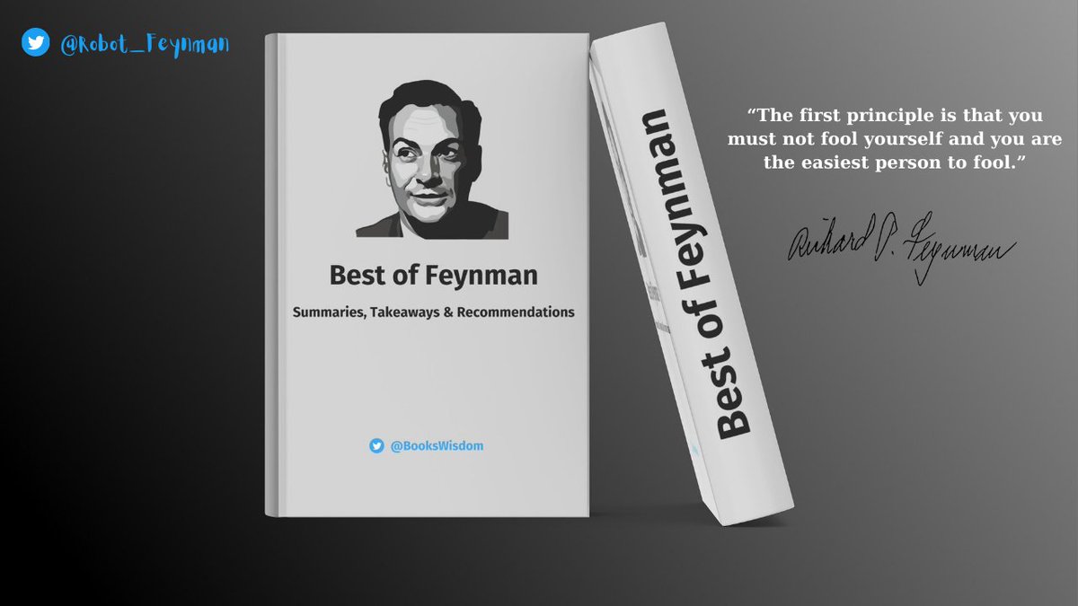 RobotFeynman's tweet photo. 🚨ANNOUNCEMENT🚨

Launching "Best of Feynman: Physics, Art &amp; Safecracking" on @gumroad 

Get it now for $0

Retweet to receive your free PDF of the book. https://t.co/xGRr96UOXc