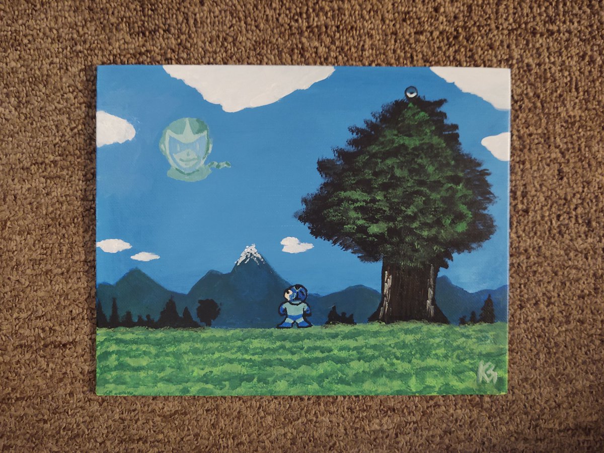 mrkpacgreen's tweet photo. Mega Man 3 End Scene. Acrylic on 8 " x 10" canvas panel

#megaman #megaman3 #kevingreenart #videogameart #acrylicpainting https://t.co/am778ifA5X
