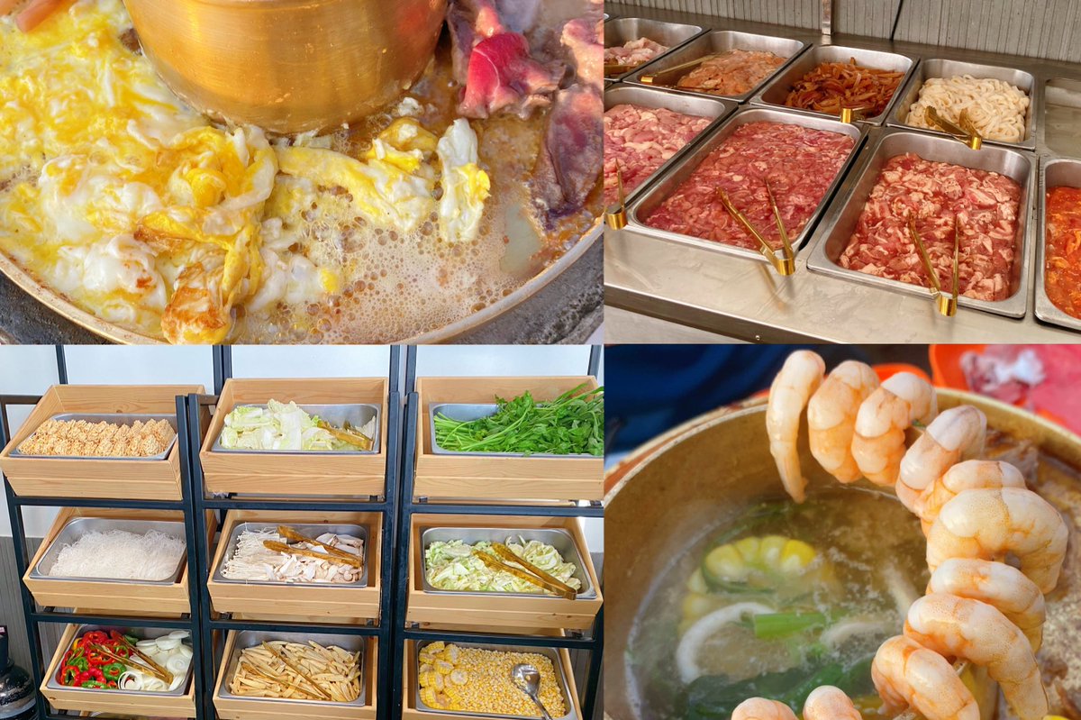 Longmareview's tweet photo. พระนครกริล ท่ามหาราช บุฟเฟต์หมูกระทะวิวหลักร้อย บอกคำเดียวดีย์! เมนูเพียบเนื้อหมูกุ้งหมึก น้ำจิ้มอย่างแซ่บ จ่ายหัวละ 200 กว่าบาท วันธรรมดาไม่จำกัดเวลาด้วย เริ่ดดด กินกับเพื่อนเม้ามอยเพลิน�� แนะนำไปช่วง5โมงนิดๆแดดร่มลมตกพอดี feel good สุดด🥰 #อร่อยไปแดก https://t.co/pJ5jpdnZMY