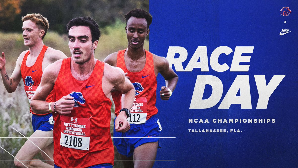 Live from 𝓕 𝓛☀️𝓡 𝓘 𝓓 𝓐, it's race day ‼️

🏃‍♂️ NCAA Cross Country Championships
📍 Tallahassee, Fla.
⏰ Men's 10k - 9:10 a.m. MT
📺 ESPNU and the ESPN App
📊 boi.st/3nB7ICW

#BleedBlue | #WhatsNext