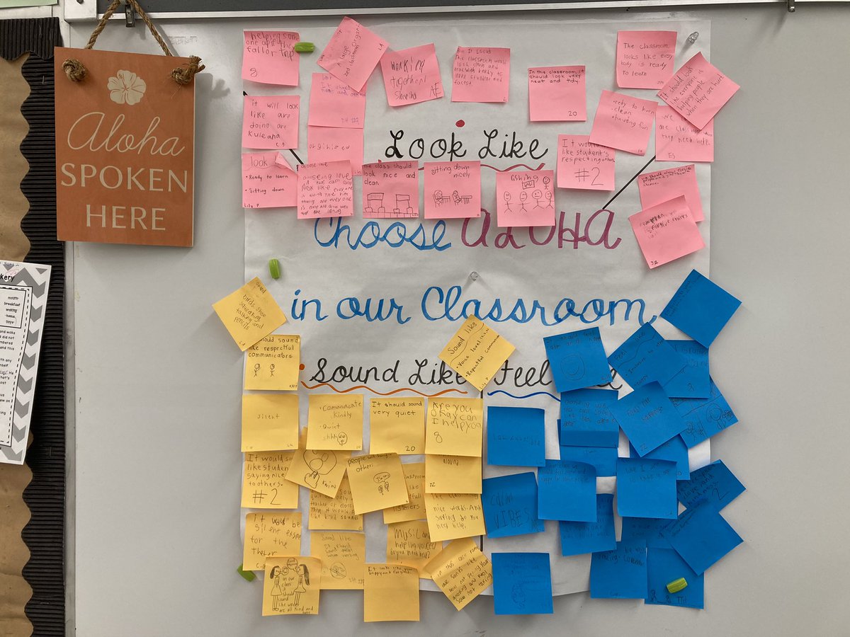 KamiloikiCubs's tweet photo. Happy Aloha Friday🤙🏽
Our Gr. 4 students have made a commitment to #ChooseAloha and have identified what it will look, sound and feel like in their classroom. #CougarCubPride https://t.co/UNfvJakDjO