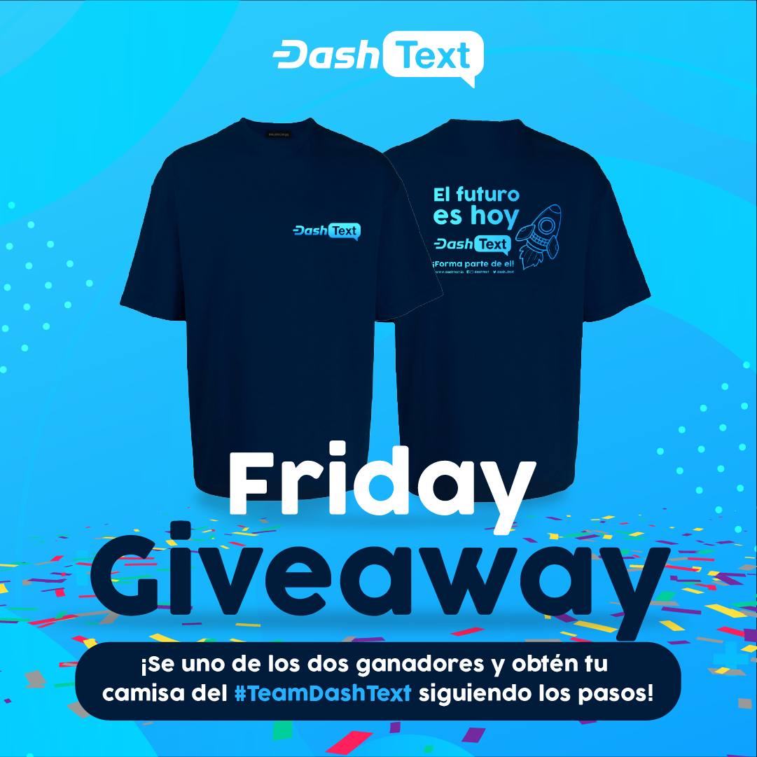 dash_text's tweet photo. SORTEO 📣

¡Llevate la franela del DashText Team🔥!

Para participar debes seguir estos pasos:
1️⃣ Dar like a este tweet
2️⃣ Seguirnos en instagram y en twitter: @dash_text
3️⃣ Mencionar a tres (3) amigos

Anunciaremos dos ganadores vía Instagram Stories el domingo 🔥 https://t.co/UHLmuwZ4ia